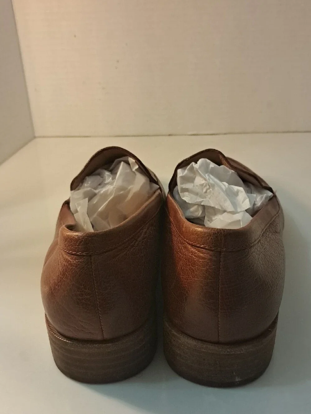 Jason Maxwell Brown Leather Slip-On Loafers